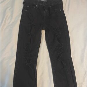 black ripped Areo Jeans size regular 6